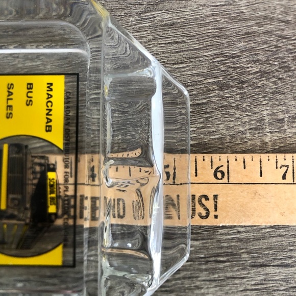 Vtg Glass Advertising Ashtray - Picture 6 of 9